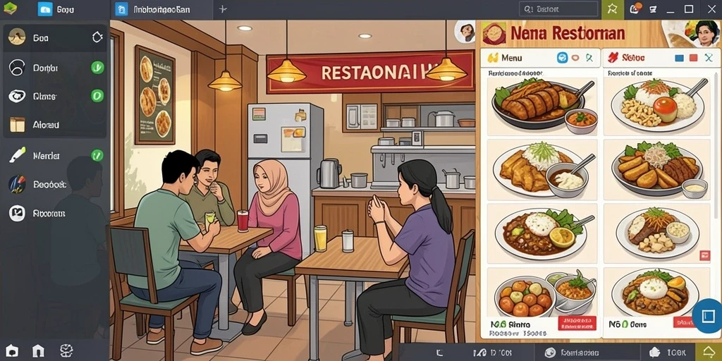 Tampilan antarmuka ARIESTOGEL yang menarik dan user-friendly.