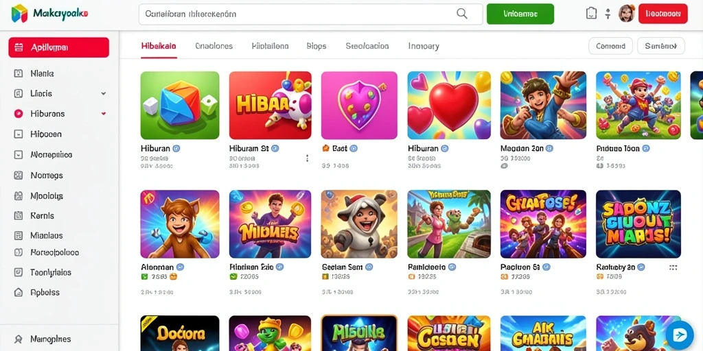 Screenshot menampilkan antarmuka permainan slot yang menarik.