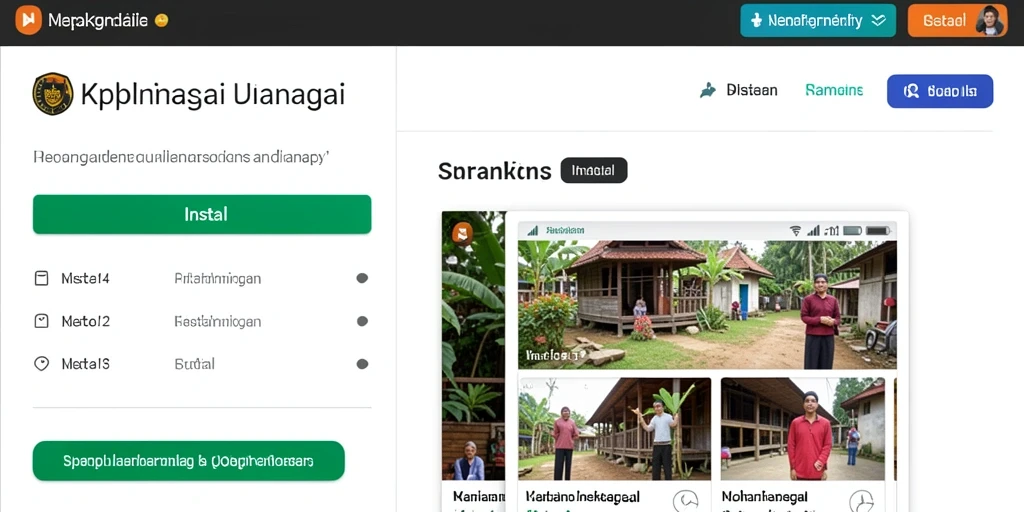 Tampilan antarmuka yang cerah dan menarik.