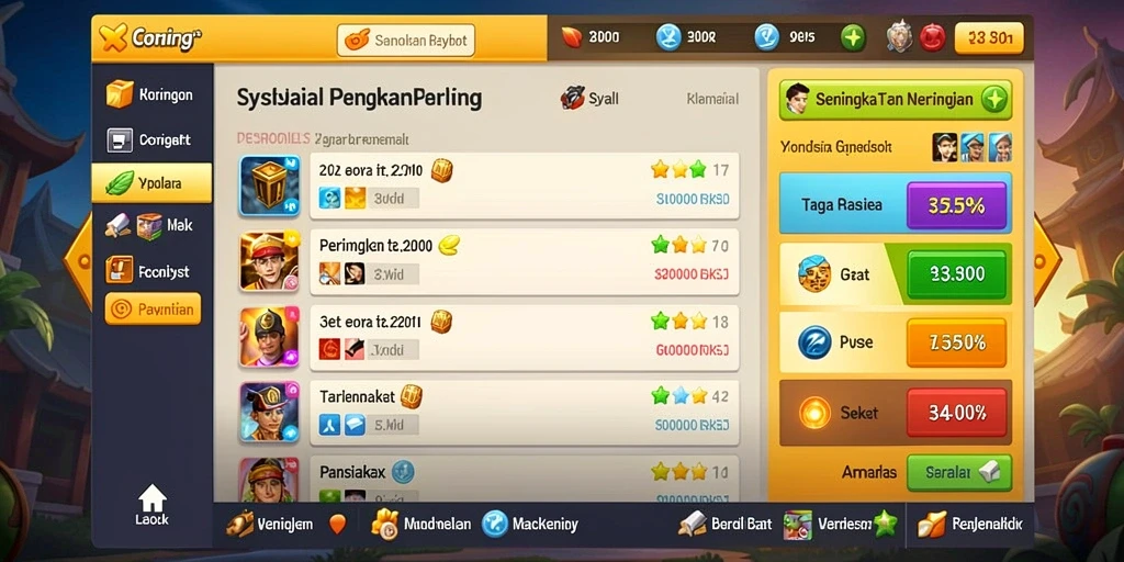 Tampilan antarmuka yang menarik dan modern.