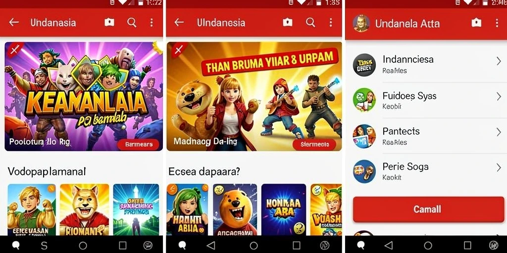 Tampilan utama aplikasi yang menarik.