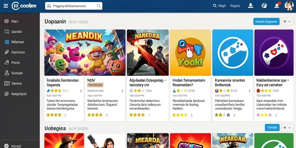 Tampilan awal aplikasi NAGAWIN yang menarik.