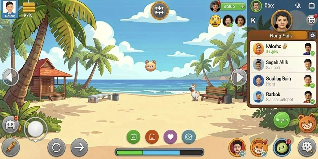 Tangkapan layar menampilkan antarmuka utama game RAJAPANEN.